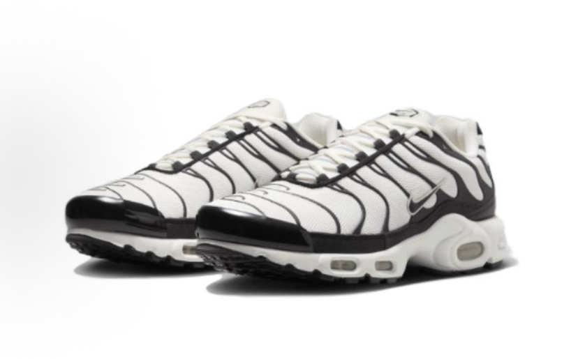 Nike Air Max Plus Black White 3